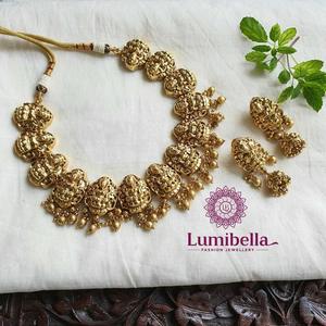 Nagas Short Neckset Designs Nakshi Fine Jewelry Set - Product Image 1