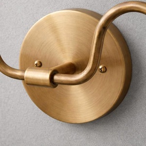 Modern Brass Wall Sconce Double Arm Irregular Shade Indoor Bathroom Lighting Fixture Durable Design - Product Image 2