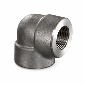 ข้อต่อเหล็กกล้าคาร์บอน ASTM A105 แบบตีขึ้นรูป ข้อต่อเกลียว ASME B16.11 NPT เกลียว SW 90 °   45 °   2000 #   ถึง 9000 #   อุปกรณ์ข้อต่อท่อแรงดันสูงแบบฟอร์จ - Product Image 1