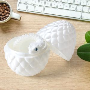 Juguete de Serpiente Blanca Impresa en 3D de 12 Pulgadas con Articulaciones Flexibles Realistas, Cubos Antiestrés Únicos con Diseño de Deslizamiento Realista - Product Image 3