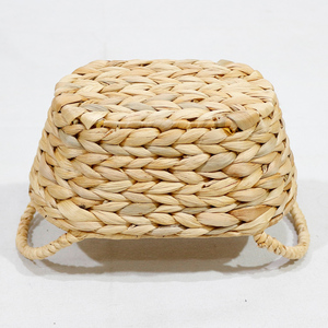 Water Hyacinth <b>Woven</b> <b>Storage</b> <b>Basket</b> with Handles Oval Organizer for Kitchen Bathroom Home Decor - Product Image 6