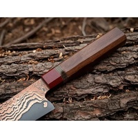 Couteau de chef Jexmoo, neuf, fait main, en acier inoxydable, lame de 7 pouces, épaisseur de 3,0 mm, manche en bois, étui en cuir