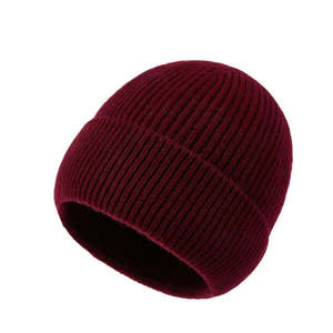 Bonnet d'hiver personnalisé avec logo, doublure en satin premium, tricot côtelé, unisexe, chaud, doublure polaire, bonnet de luxe pour pêcheur, plage, voyage - Product Image 1