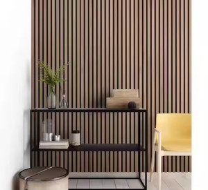 Panneau mural décoratif intérieur en MDF, 1220*2440mm *20mm, isolation acoustique, écologique, pour entrepôt et école - Vente chaude au Vietnam - Product Image 1