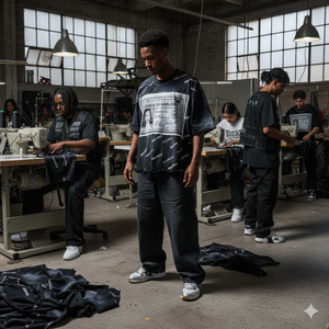 T-shirts courts délavés au soleil avec strass personnalisés, logo brodé vieilli, coupés et cousus, en matière de qualité supérieure, à épaules tombantes - Product Image 5