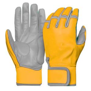 Wholesale Professional Baseball Batting Gloves Custom Logo Leather Baseball Batting Gloves Anti-Slip Grip Batting Gloves - Product Image 6