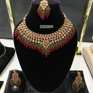 <b>Indian</b> Bollywood Gold Plated Kundan Backmeena Choker <b>Set</b> Heavy Ethnic <b>Jewelry</b> for Women's Wedding Party Engagement - Product Image 1