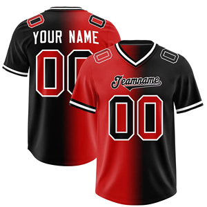 Camiseta de Fútbol Americano Personalizada para Hombre, Manga Corta, Cuello en V, Degradado Negro y Amarillo, Impresión Sublimada, Absorbe la Humedad, para Adultos - Product Image 6