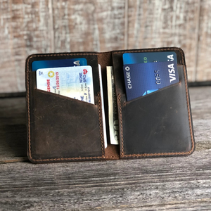 Tarjetero Bifold Clásico Personalizado de Alta Calidad para Hombre, de Cuero Genuino, Ligero, Plegable, con Bloqueo RFID, Multifuncional y Duradero - Product Image 4