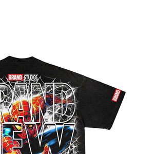 เสื้อยืดผู้ชายลายสไปเดอร์แมน แขนสั้น ทรงปกติ สตรีทแวร์ ผ้าเจอร์ซีย์คอตตอน คอกลม พิมพ์ลาย - Product Image 4