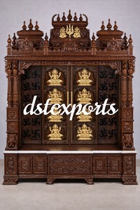 Large Teak Wooden Temple Manufacturer in India Customized Big SIze Handmade Berma TeaK Wood <b>Mandir</b> For Puja Room Temples Home - Product Image 4