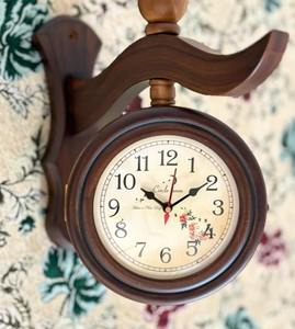 Reloj de Pared de Madera Hecho a Mano de Una Sola Cara, Moderno, Silencioso, con Agujas de Cuarzo, Regalo de Boda, Funciona con Batería, a Precio Económico - Product Image 1