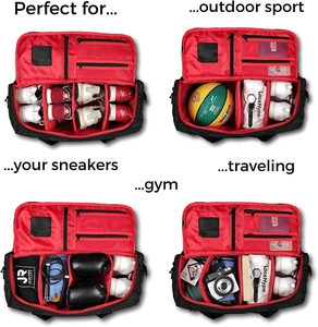 Bolsa Deportiva Personalizada, Bolsa de Lona de Gran Capacidad, Bolsa de Viaje para Gimnasio, Bolsa para Equipo de Entrenamiento, Impermeable, Duradera, de Poliéster, para Fútbol - Product Image 6