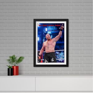 Póster Motivacional Decorativo para Pared, Diseño 'Eat Sleep Conquer Repeat', Impresión Deportiva Enmarcada, Decoración para Gimnasio, Tema Inspirador de Lucha Libre para el Hogar - Product Image 2