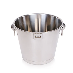 Popular Design White Color Wine <b>Cooler</b> With Mango Wooden Handle Stylish Look Affordable Price Manufacture Ice Basket Bar Tool - Product Image 5