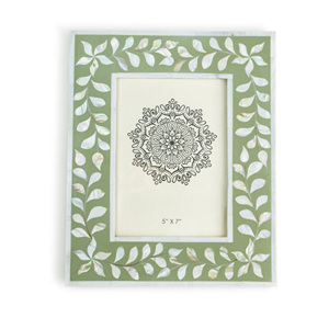 Mother of pearl inlay picture frames for table decor pictures and <b>wall</b> art photos made in Vietnam - Product Image 2