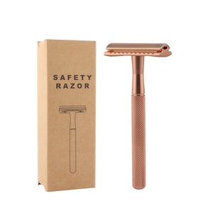 Hot Sale Men's Double Edge Safety Razor with Long Handle Wholesale Price Stainless Steel <b>Blade</b> Disposable for <b>Barbers</b> - Product Image 5