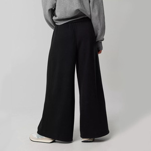 New Spring Breathable Chiffon Casual <b>High</b> <b>Waisted</b> Straight Leg Plush Wide Leg Pants Women's Trousers <b>Cargo</b> Wide Leg Casual Pants - Product Image 6