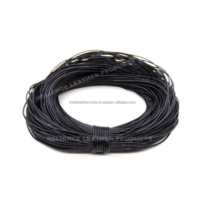 Cordón de Cuero Negro de 1.0mm para Bisutería, Pulseras, Manualidades, Suministro al por Mayor - Product Image 5