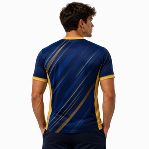 Camiseta Deportiva para Hombre, Cuello en V, Manga Corta, Absorbe la Humedad, Ajuste Atlético, Estampado Sublimado, Ropa Deportiva para Adultos, Camiseta de Fútbol Americano - Product Image 3