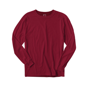 Camiseta de Manga Larga con Cuello Redondo para Hombre, Mezcla de Bambú, Antipilling, Transpirable, Secado Rápido, Absorbe la Humedad, Informal - Product Image 1
