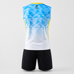 Uniforme de Voleibol Sublimado Personalizado Profesional para Hombre, Conjunto de Camiseta sin Mangas y Pantalones Cortos, Ropa Deportiva Transpirable para Equipo - Product Image 2