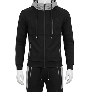 Survêtement coupe-vent réfléchissant 2-en-1 personnalisé pour l'hiver, respirant, léger, en polyester, avec capuche et fermeture éclair, pour homme - Product Image 5