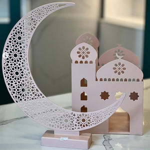 Decoraciones Más Vendidas al Por Mayor a Precio Accesible, Decoración de Mezquita de Acero Inoxidable Martillado con Temática de Ramadán - Product Image 3