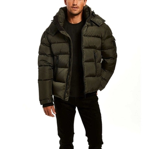 Custom Puffer <b>Jacket</b> <b>Men</b> Premium Quilted Winter Coat <b>Lightweight</b> Insulated Outdoor Streetwear Puffer <b>Jacket</b> Private Label OEM - Product Image 4