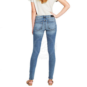 Último Diseño, Servicio OEM, Pantalones Vaqueros para Mujer, Cómodos, Transpirables, de Primera Calidad - Product Image 3