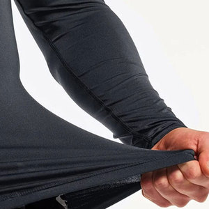 Vêtements de fitness pour hommes, rashguard à manches courtes sur mesure, respirant et avec logo imprimable, vente en ligne, service OEM disponible - Product Image 4