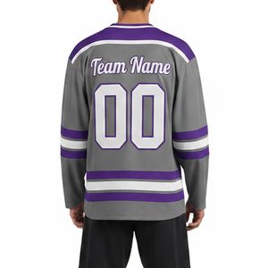 Maillot de hockey sur glace personnalisé 2026, maillot de hockey sur glace professionnel unisexe, impression par transfert thermique, logo et texte personnalisés - Product Image 3