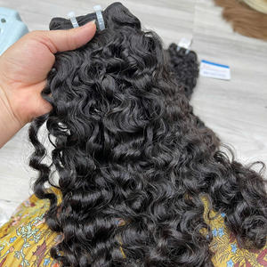 Extension de cheveux humains bouclés vietnamiens prête à expédier super vente de cheveux trame de couleur noire naturelle disponible en stock - Product Image 4