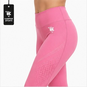 Leggings Deportivos de Cintura Alta, Sin Costuras, con Textura, Coloridos, Transpirables, con Efecto Levanta Glúteos, para Yoga, Diseño Exclusivo, OEM - Product Image 4