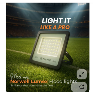 ไฟสปอร์ตไลท์ LED อลูมิเนียมกำลังสูง กันน้ำ IP66 สำหรับแสงสว่างอุตสาหกรรมกลางแจ้งในสนามกีฬา โรงงาน และโกดัง - Product Image 1