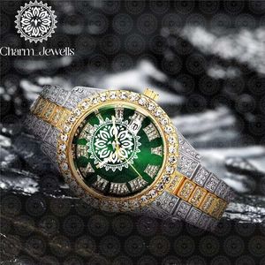 Reloj de Lujo para Hombre Charm_Jewells, Caja de Acero Inoxidable de 40 mm, Movimiento de Cuarzo Analógico, Esfera de Cristal de Zafiro, Luminoso, Vintage, Correa de 20 mm - Product Image 3