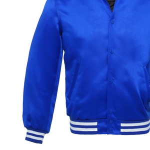 เสื้อแจ็คเก็ตวาร์ซิตี้ผ้าฝ้ายสำหรับผู้ชาย แบรนด์ Letterman คอตั้ง พร้อมโลโก้ด้านหน้า สำหรับฤดูหนาว ผลิตในประเทศปากีสถาน - Product Image 4
