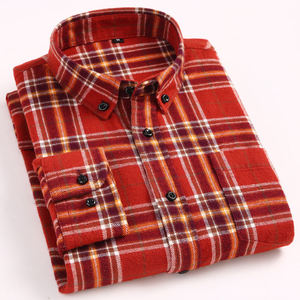 Camisa de Franela para Hombre, 100% Algodón, Transpirable, con Botones de Cuerno, Estilo Formal e Informal, Venta al Por Mayor, Calidad para Exportación, Logotipo Personalizado - Product Image 2