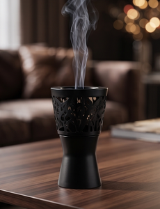 Handmade Metal <b>Incense</b> <b>Cone</b> Holder Openwork Filigree Tower Burner Pedestal Stand Base - Product Image 5