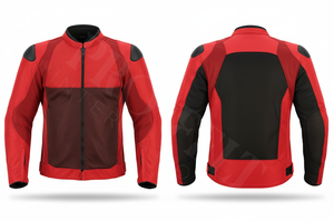 Custom Clothing Manufacturer Hybrid Textile Racing Motorbike Jacket Dual Material Ce Armor Corduroy Polyester Custom Moto Jacket - Product Image 6