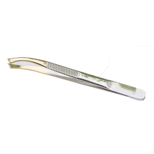 Pinzas de Cejas Curvas de Acero Inoxidable de Primera Calidad con Punta Fina para una Depilación Precisa, Diseño Moderno, Acabado Duradero - Product Image 5