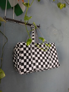 Bolsa de Viaje Ecológica, Ligera, de Gran Capacidad, Acolchada, de Pana, con Diseño de Conchas, Plegable, con Cierre de Cremallera, para la Playa - Product Image 3