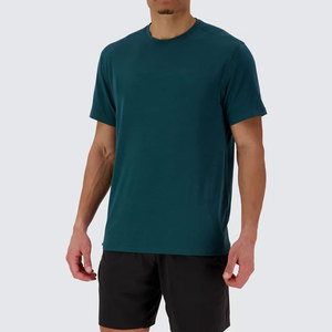 เสื้อเชิ้ตแขนสั้นคอกลมสีพื้น ทรงปกติ ใส่สบาย ระบายอากาศได้ดี แห้งเร็ว เหมาะสำหรับฤดูร้อน ยืดหยุ่น น้ำหนักเบา - Product Image 5