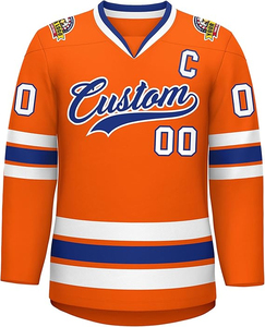 Maillots de hockey sur glace personnalisés en gros, uniformes d'équipe, impression par sublimation, respirants, séchage rapide, 100% polyester, sans manches, OEM ODM - Product Image 1