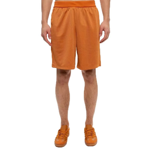 Compre Ahora Pantalones Cortos Deportivos de Malla Naranja para Hombre, Transpirables, de Secado Rápido, Casuales, de Verano, Proveedor Mayorista OEM ODM - Product Image 1