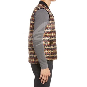 Gilet matelassé léger pour homme, chaud pour l'hiver, avec fermeture éclair, col montant, coupe-vent, poches, pour loisirs et activités de plein air - Product Image 5