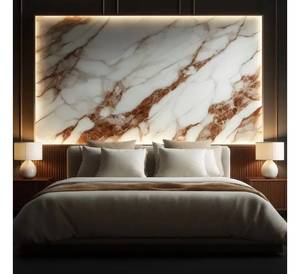 Panneau de luxe design Panneau mural en marbre panneau mural en marbre de haute qualité pour chambre à coucher derrière le lit - Product Image 3