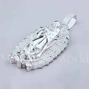 Collar con Colgante de Diamante Moissanita de Plata 925, Diseño Exclusivo, Estilo Hip Hop, Joyería de Lujo, Regalo de Moda en Oferta - Product Image 2