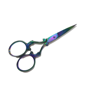 กรรไกรตัดหนังกำพร้าสำหรับทำเล็บแบบพรีเมียม ดีไซน์สวยงาม ตกแต่งลายปัก ด้ามจับสแตนเลสอุตสาหกรรม ดีไซน์สีรุ้ง - Product Image 6