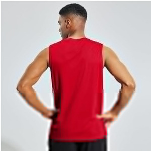 Custom Breathable Gym <b>Workout</b> <b>Tank</b> <b>Tops</b> Wholesale Men's Fitness Sleeveless Shirts Athletic Sportswear Polyester/Cotton Crew Neck - Product Image 5